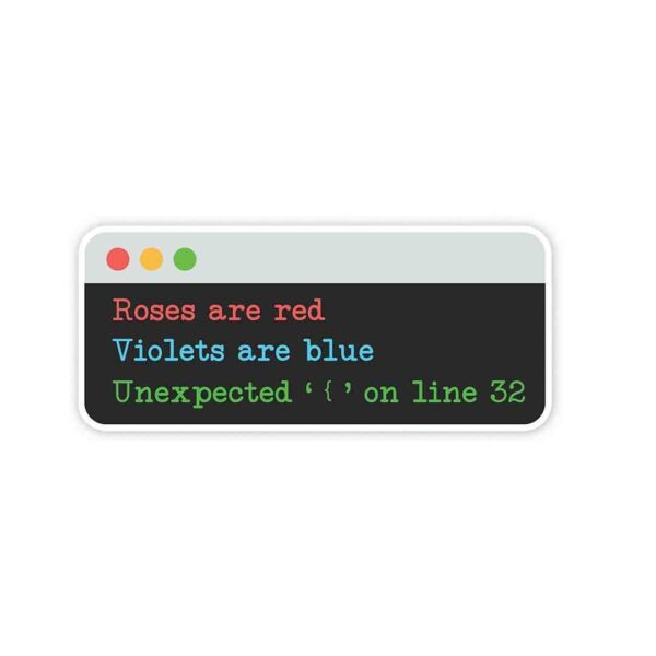 Unexpected On Line 32 Sticker