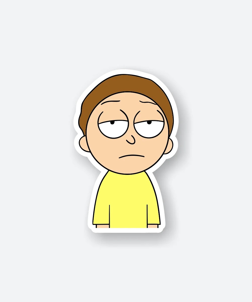 Uninterested Morty Sticker Uninterested Morty Sticker