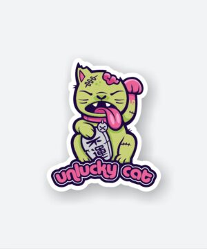 Unlucky Cat Sticker Unlucky Cat Sticker