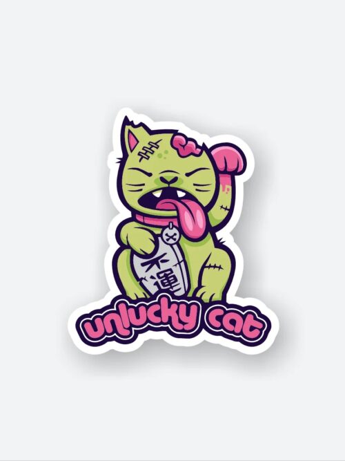 Unlucky Cat Sticker