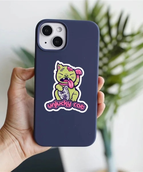 Unlucky Cat Sticker Unlucky Cat Sticker