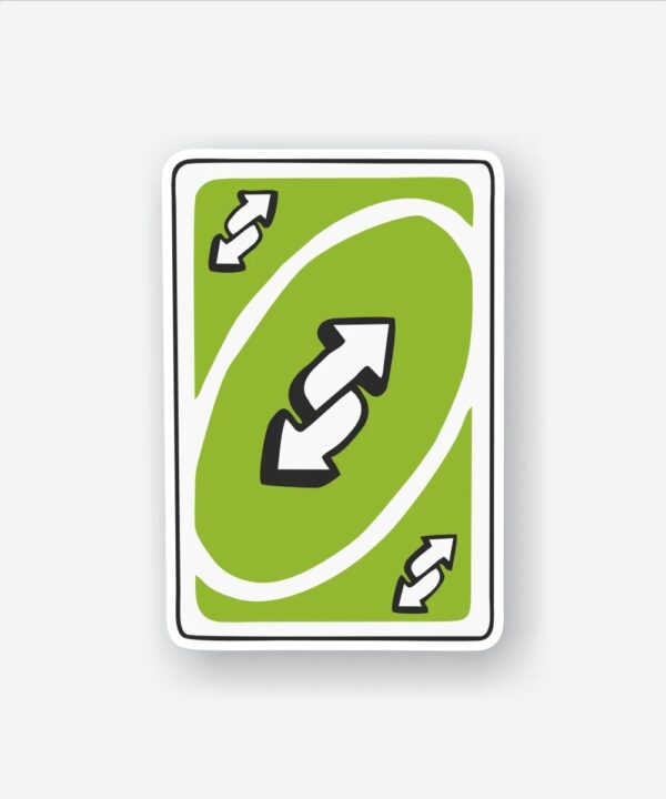 Uno Reverse Sticker Uno Reverse Sticker