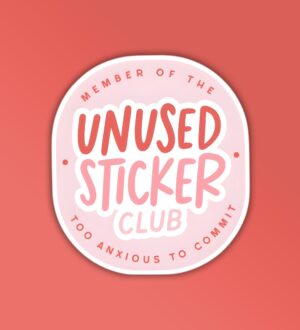 Unused Sticker Club Laptop   Mobile Sticker