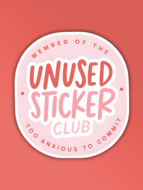 Unused Sticker Club Laptop   Mobile Sticker