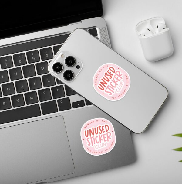 Unused Sticker Club Laptop Mobile Sticker Unused Sticker Club Laptop Mobile Sticker