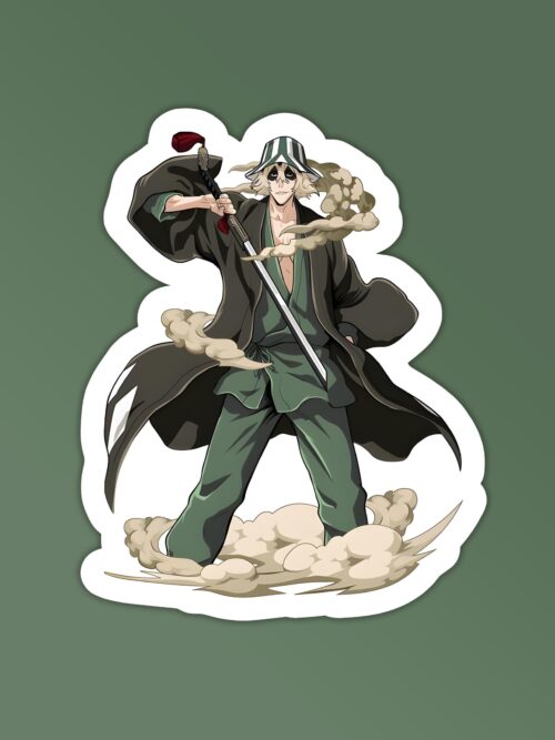 Urahara Kisuke Bleach Laptop Mobile Stickers