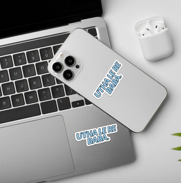 Utha Le Re Baba Laptop Phone Sticker Utha Le Re Baba Laptop Phone Sticker