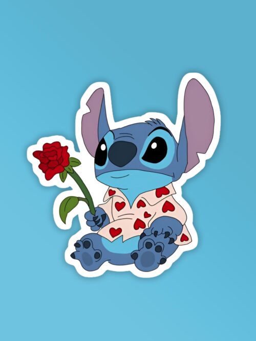 Valentine Stitch   Laptop Mobile Stickers