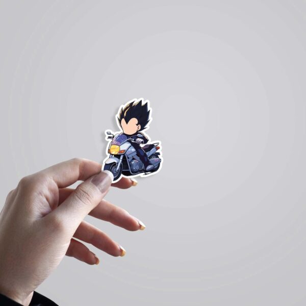 Vegeta Chibi On Bike Anime Stickers Vegeta Chibi On Bike Anime Stickers