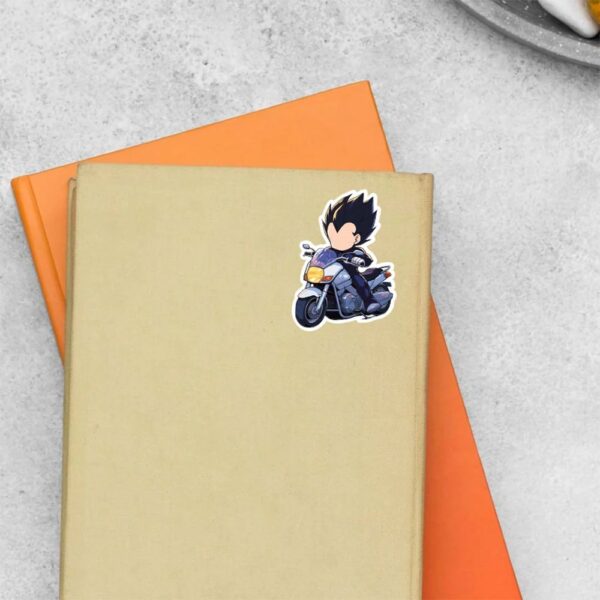 Vegeta Chibi On Bike Anime Stickers Vegeta Chibi On Bike Anime Stickers