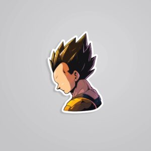 Vegeta Minimalist Anime Stickers Vegeta Minimalist Anime Stickers