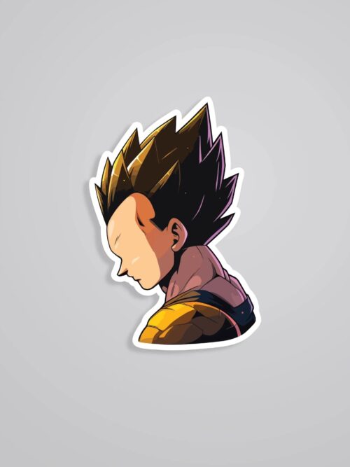 Vegeta Minimalist Anime Stickers