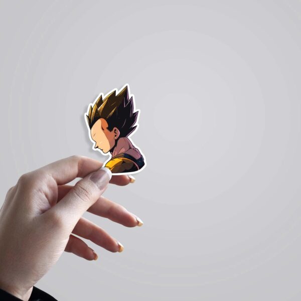Vegeta Minimalist Anime Stickers