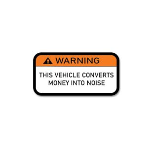 Vehicle Warning Sticker Vehicle Warning Sticker