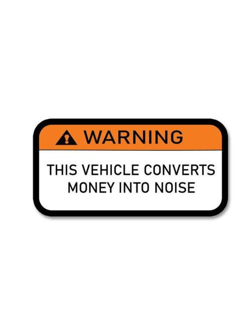 Vehicle Warning Sticker