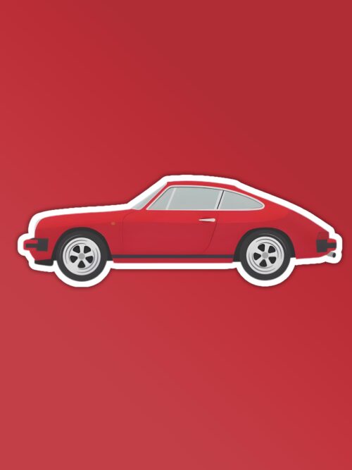 Vintage Car Sticker