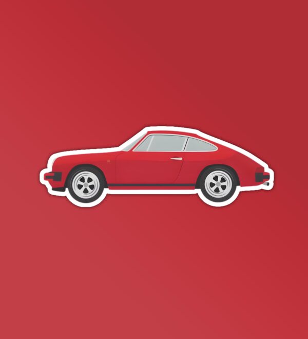 Vintage Car Sticker Vintage Car Sticker