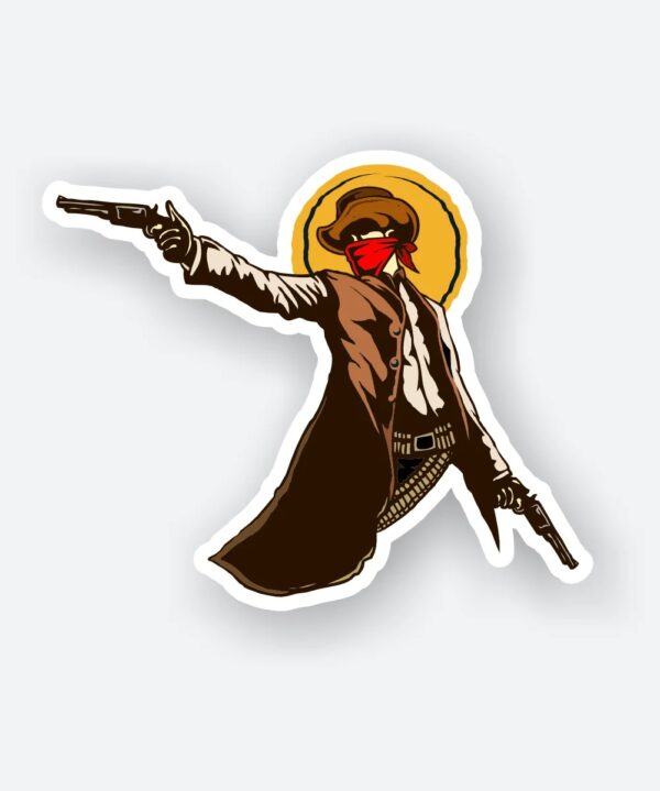 Vintage Cow Boy Sticker Vintage Cow Boy Sticker