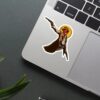 Vintage Cow Boy Sticker