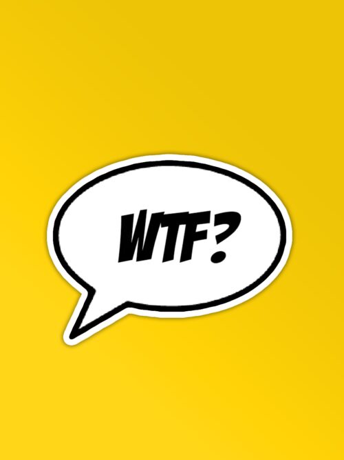 WTF Sticker