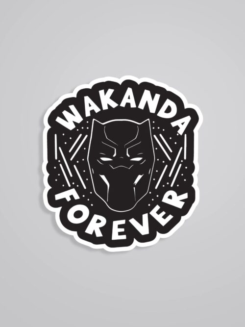 Wakanda Forever In Black Movies Stickers
