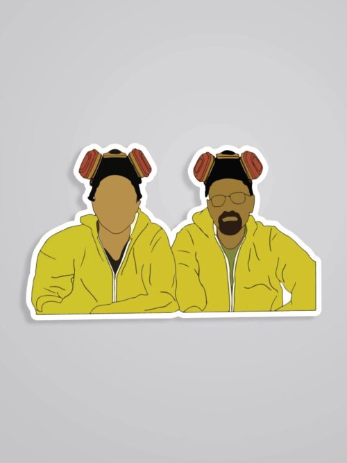 Walter And Jesse Minimalist TV Shows Stickers