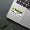 Warning Mechanical Engineering Sticker