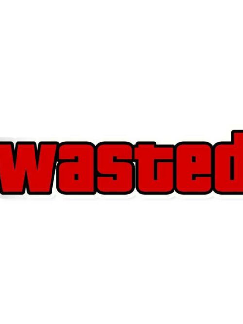 Wasted Sticker