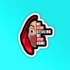 We Stop Stealing Money Heist Laptop   Mobile Sticker