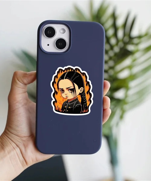 Wednesday Cartoon Sticker