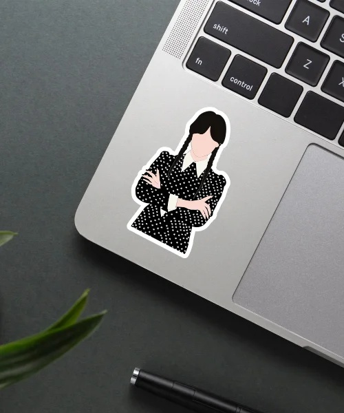 Wednesday Faceless Sticker