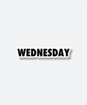 Wednesday Text Sticker