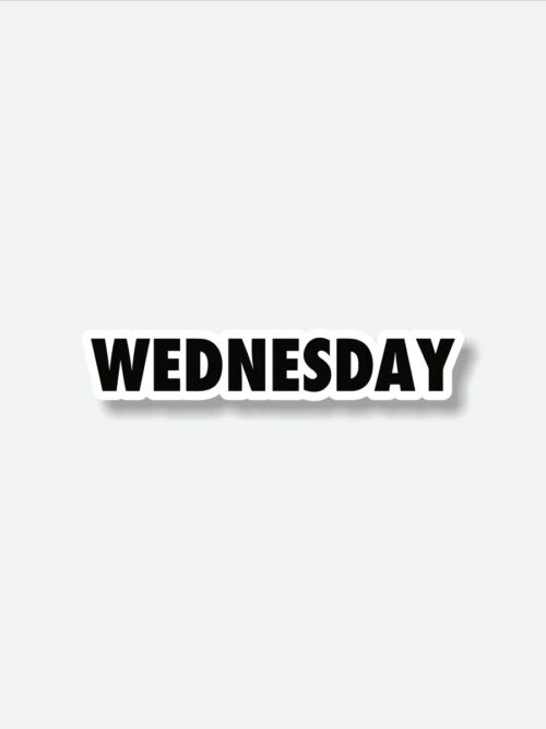 Wednesday Text Sticker