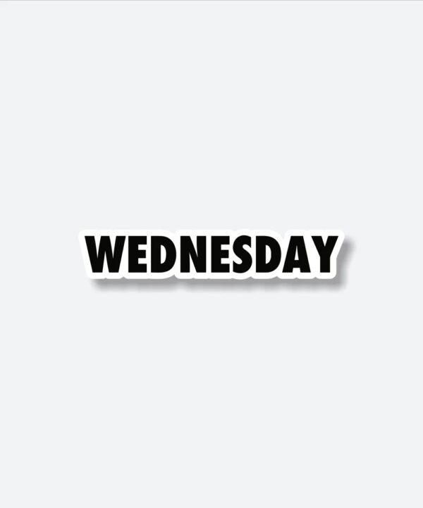 Wednesday Text Sticker