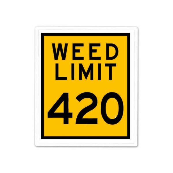 Weed Limit Sticker