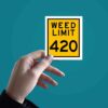 Weed Limit Sticker