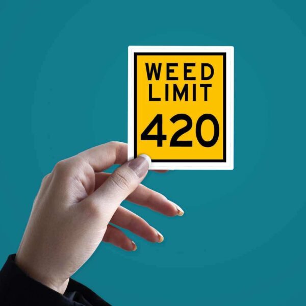 Weed Limit Sticker