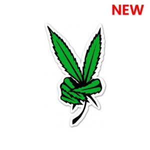 Weed Peace Sticker Weed Peace Sticker