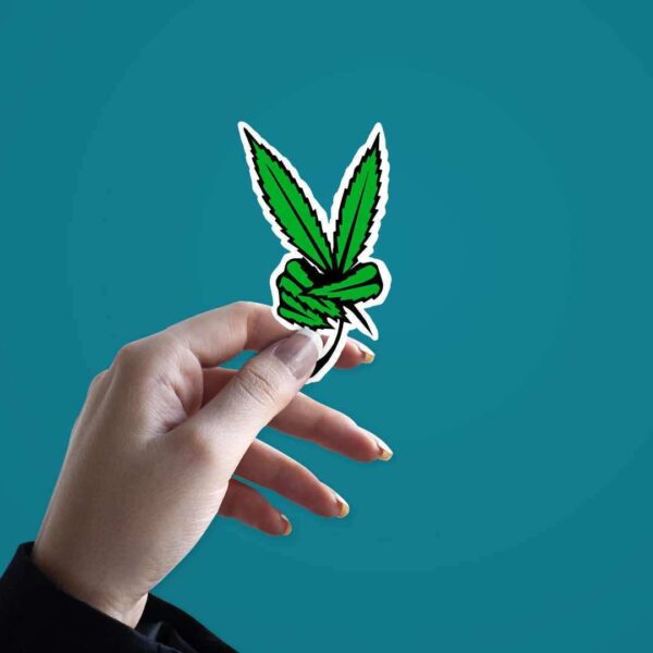 Weed Peace Sticker