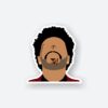 Weeknd Blinding Lights Sticker