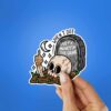 When I Die Put My Money In The Grave Sticker