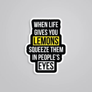 When Life Gives You Lemons Witty Stickers