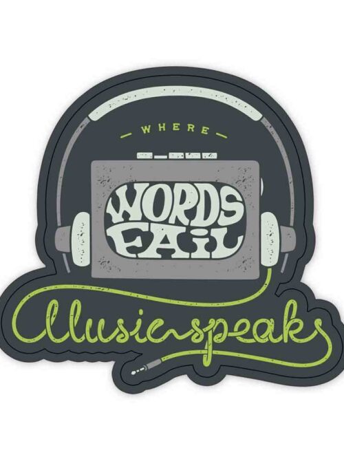 When Words Fail Illusion Speaks Sticker