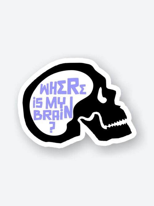 Where Is My Brain Sticker