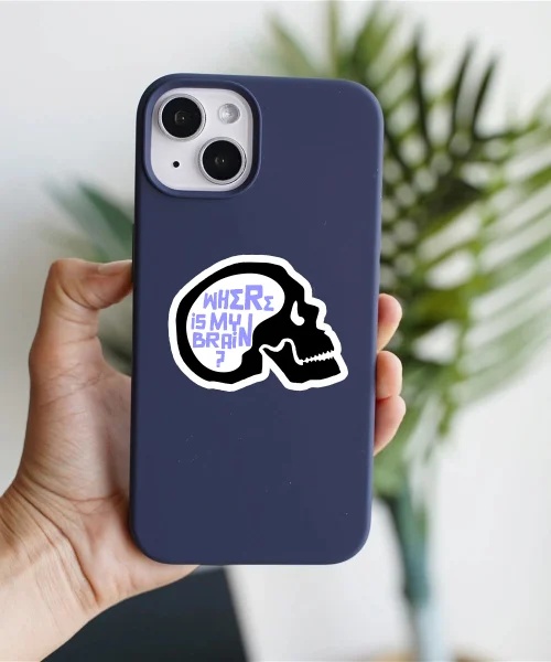 Where Is My Brain Sticker Where Is My Brain Sticker