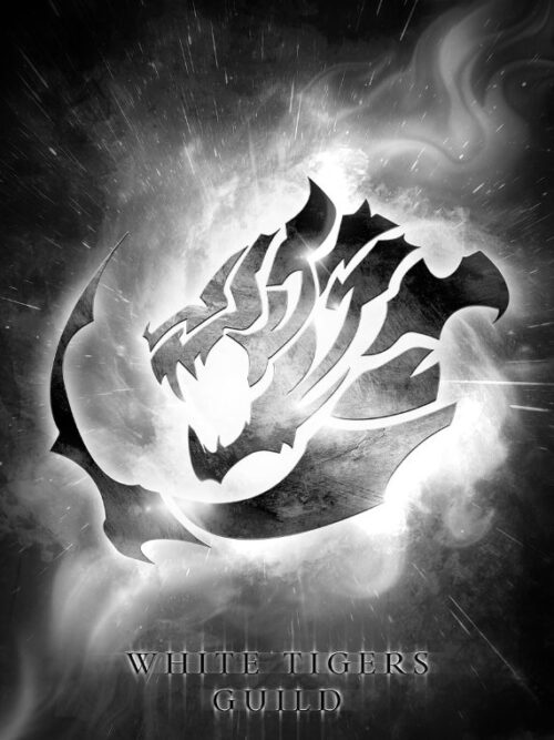 White Tiger Guild Emblem Solo Leveling Poster