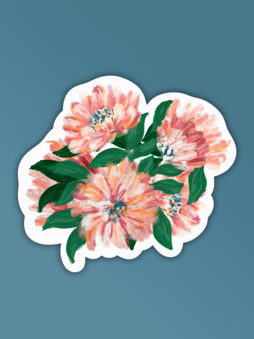 Wildflower Laptop Mobile Stickers
