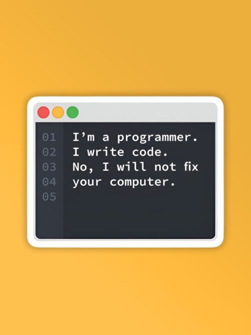 Will Not Fix It Laptop Mobile Stickers Copy