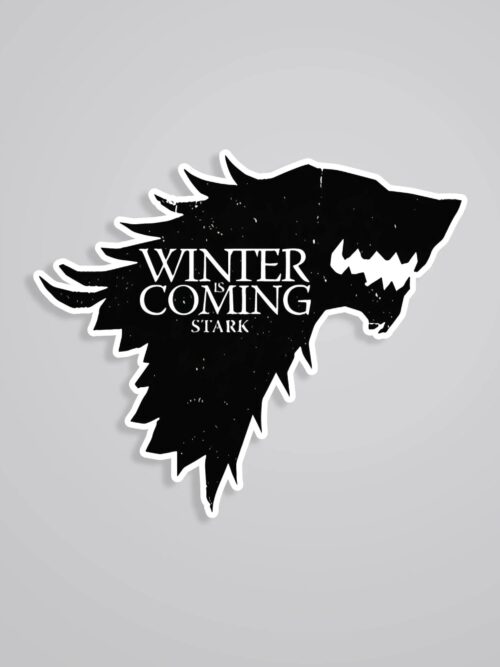 Winter Is Coming Stark TV Shows Stickers