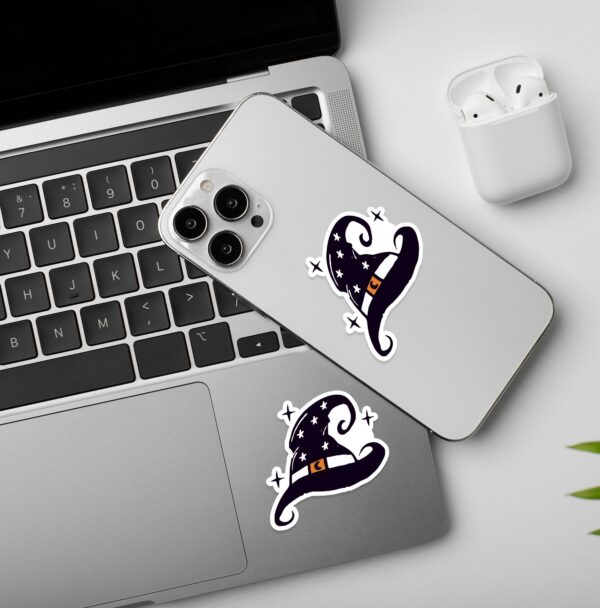 Witch Hat Halloween Laptop And Mobile Sticker Witch Hat Halloween Laptop And Mobile Sticker